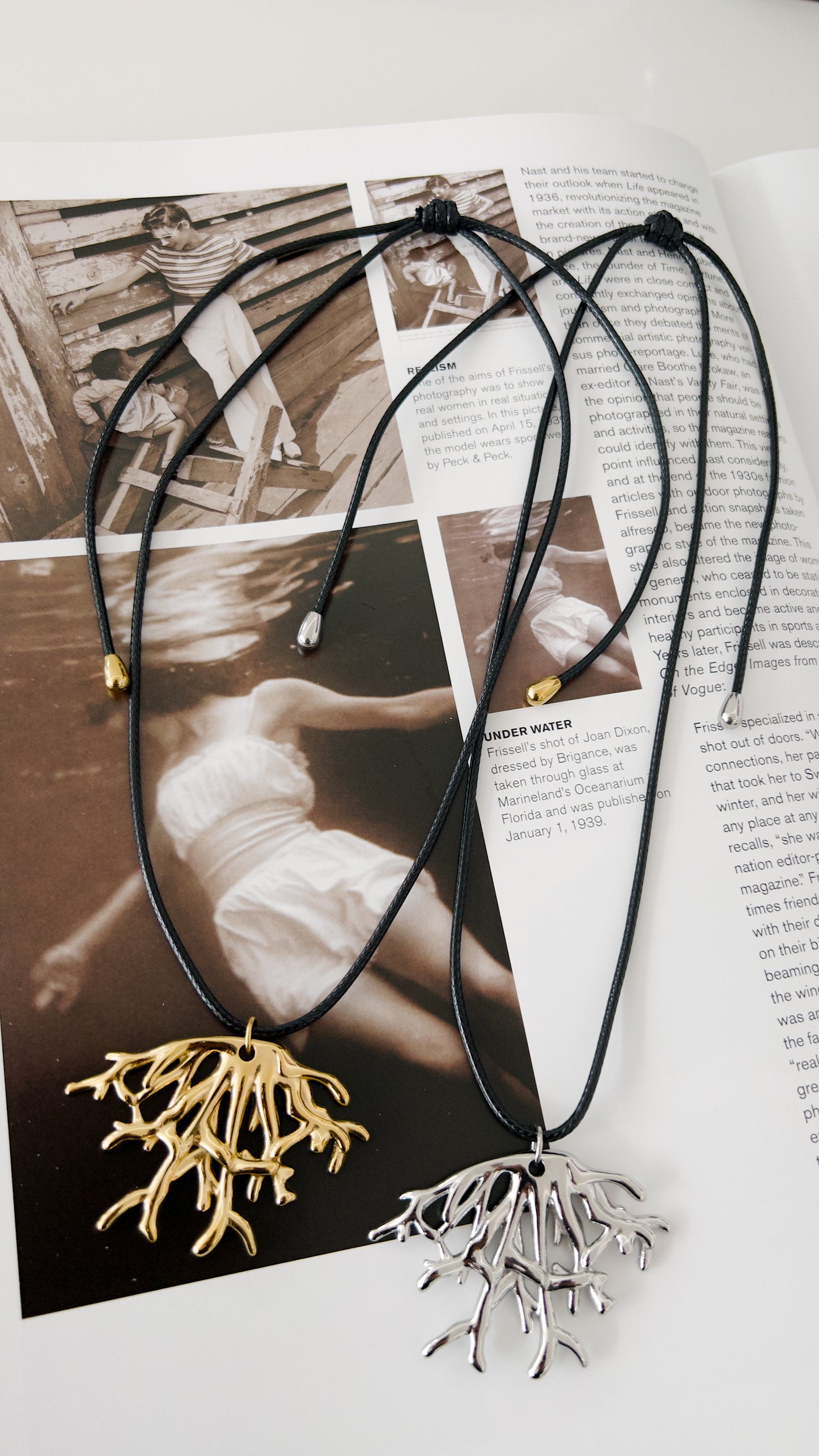 Corallo Cord Necklace - Gold