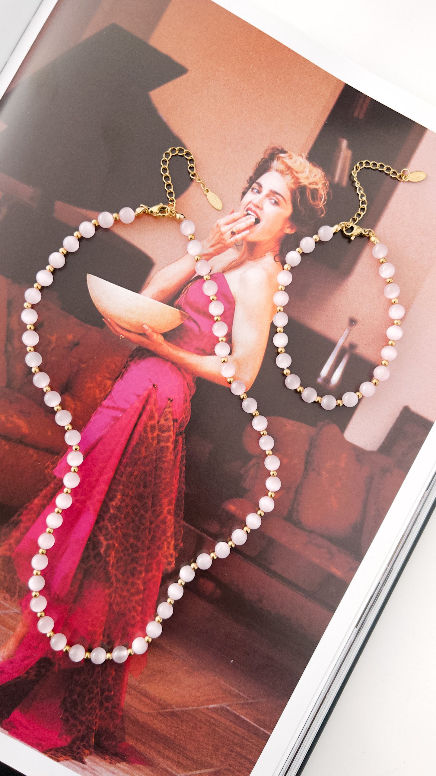 Rosé Stone Necklace