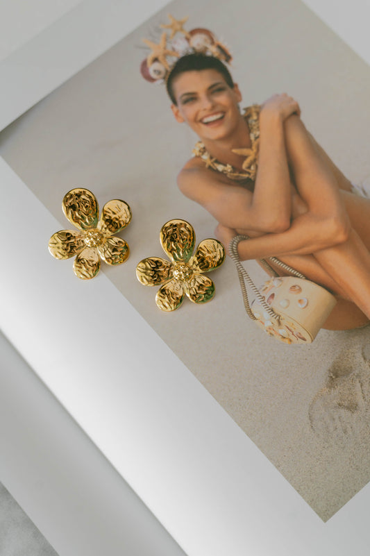 Bloom Studs β Gold