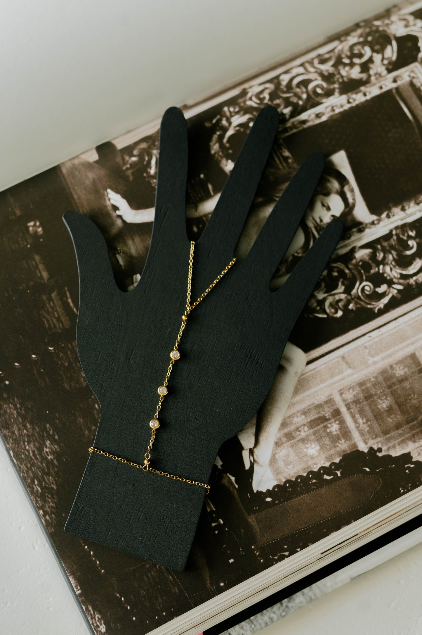 CZ Accent Hand Chain