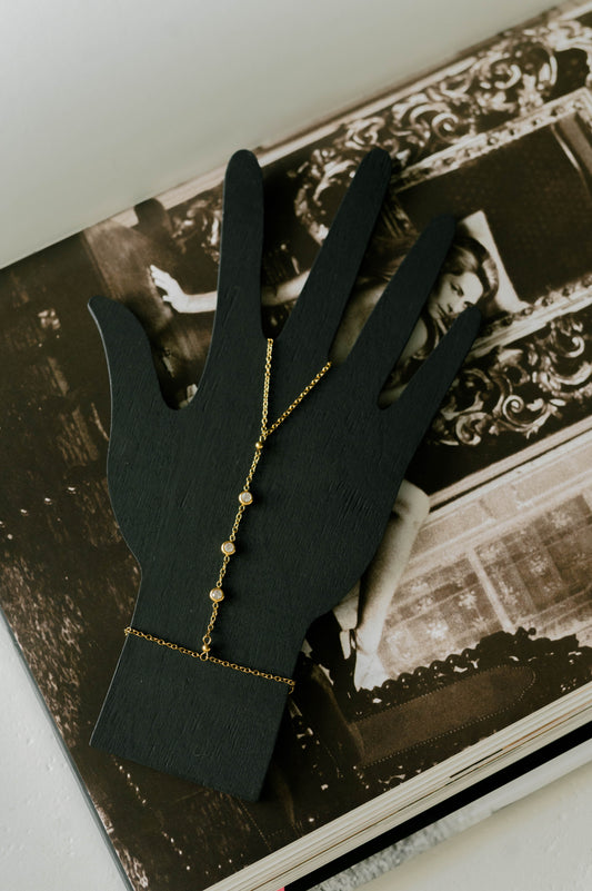 CZ Accent Hand Chain