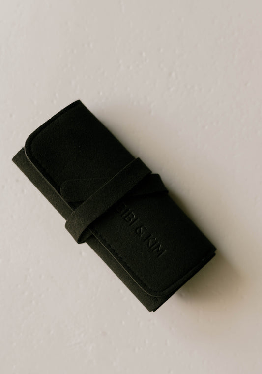 Mini Travel Jewelry Organizer β Black