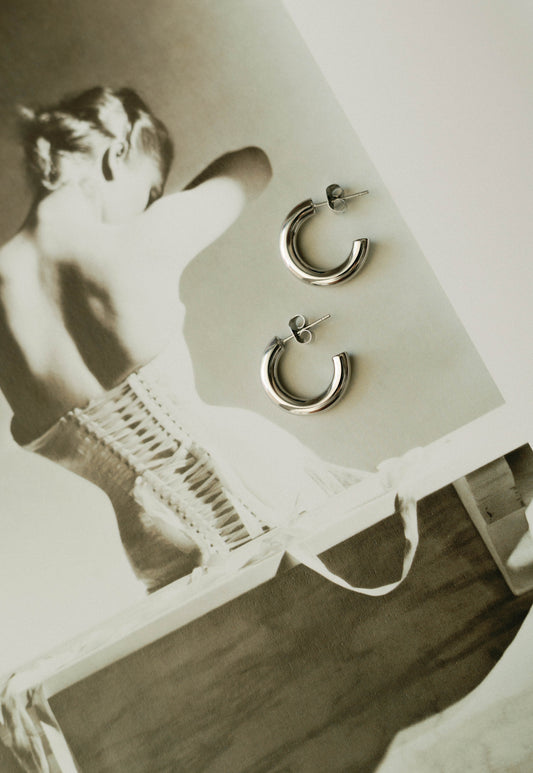 Mini C Hoops β 2cm (Silver)