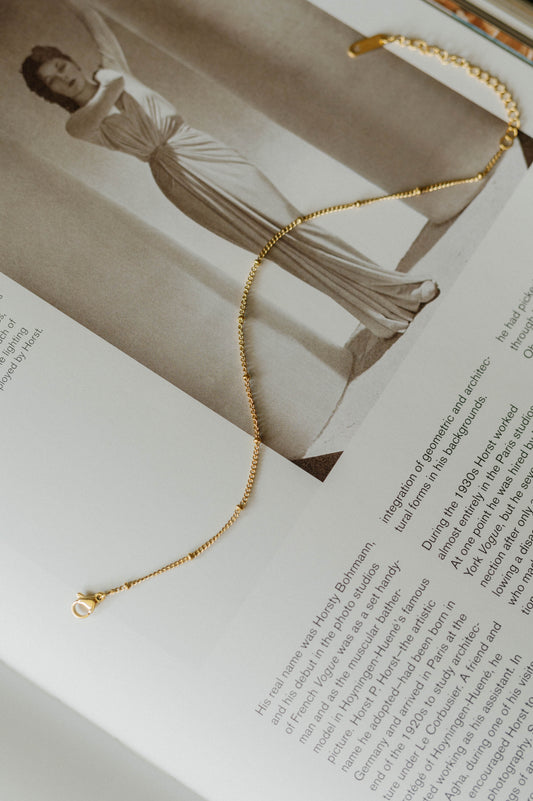 Dainty Beaded Anklet