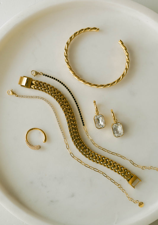 Herringbone Link Bracelet β Gold