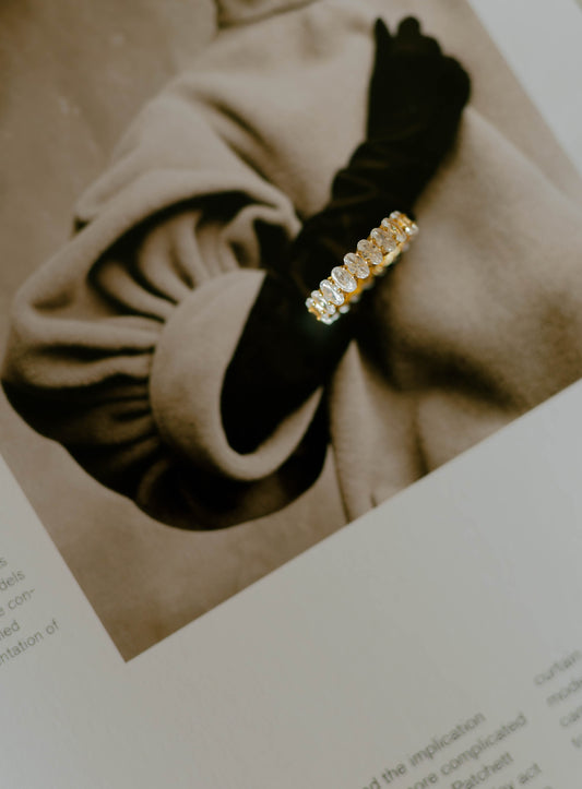 Oval CZ Eternity Ring