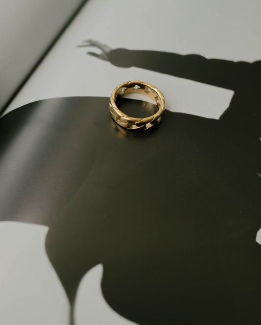 Cuban Link Ring – Gold