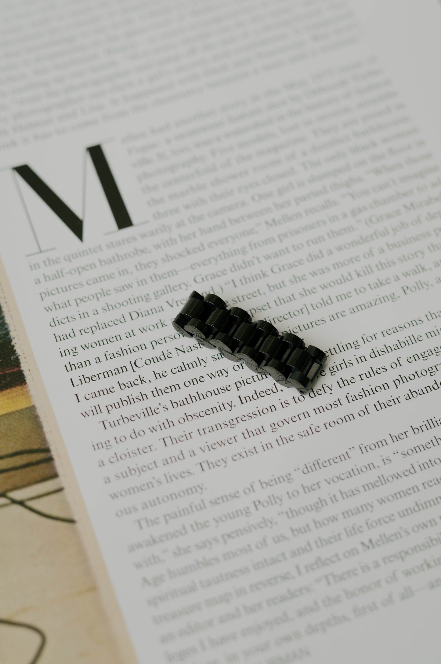 Watch Link Ring – Black