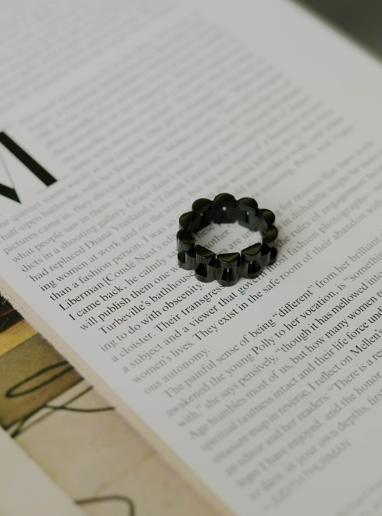 Watch Link Ring – Black