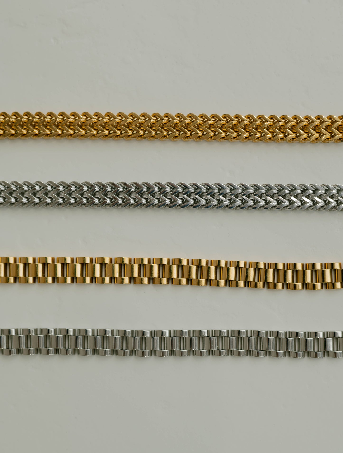 Herringbone Link Bracelet – Silver