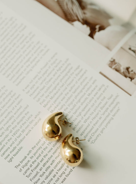 Liquid Drop Earrings β Gold