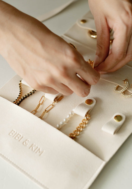 Travel Jewelry Organizer β Cream