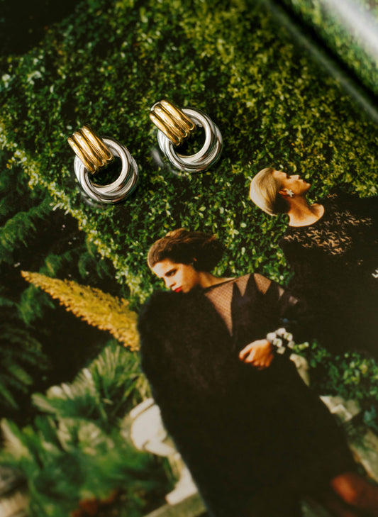 Link Earrings β Mixed Metal