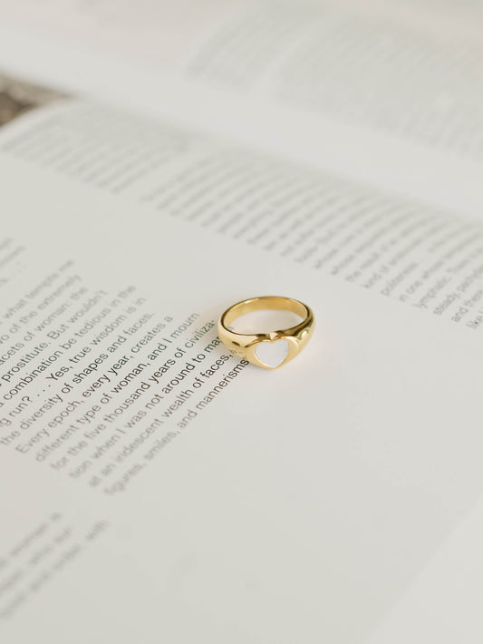 Heart Ring β Mother of Pearl