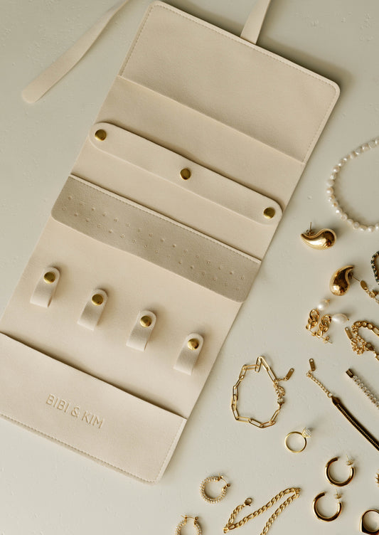 Travel Jewelry Organizer β Cream