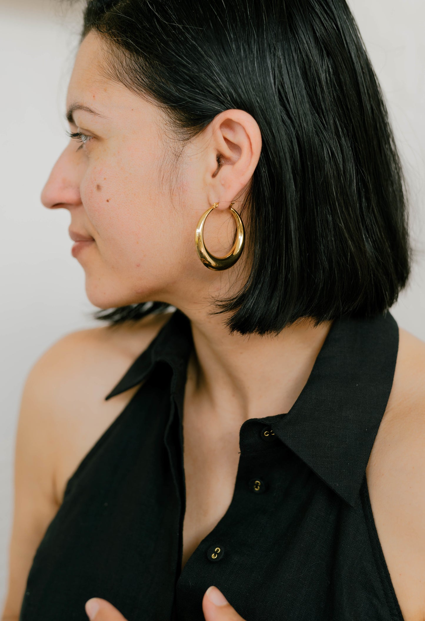 Classic Hoop Earrings 38mm – Gold
