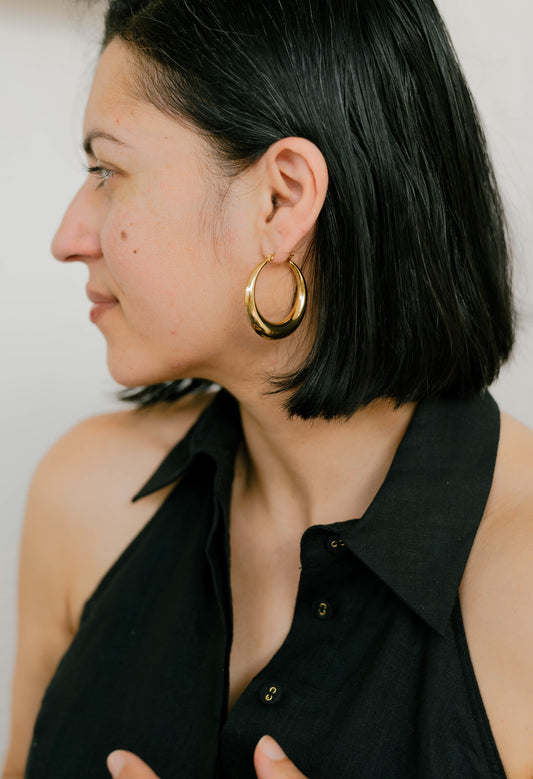 Statement Hoops β 38mm (Gold)