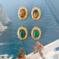TIGER’S EYE OVAL STATEMENT STUDS