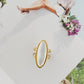 MOTHER OF PEARL MARQUISE STATEMENT RING