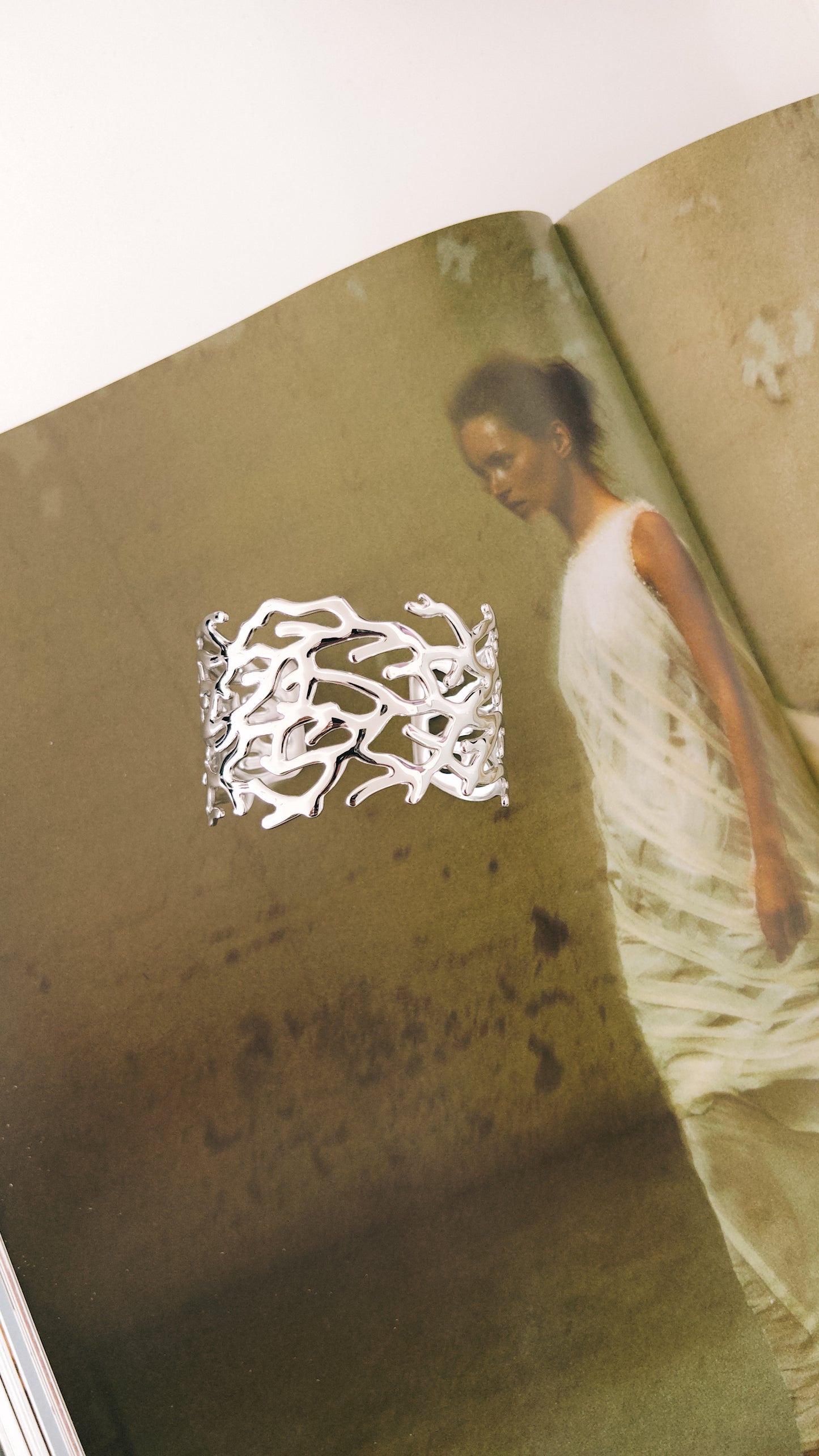 Corallina Cuff - Silver