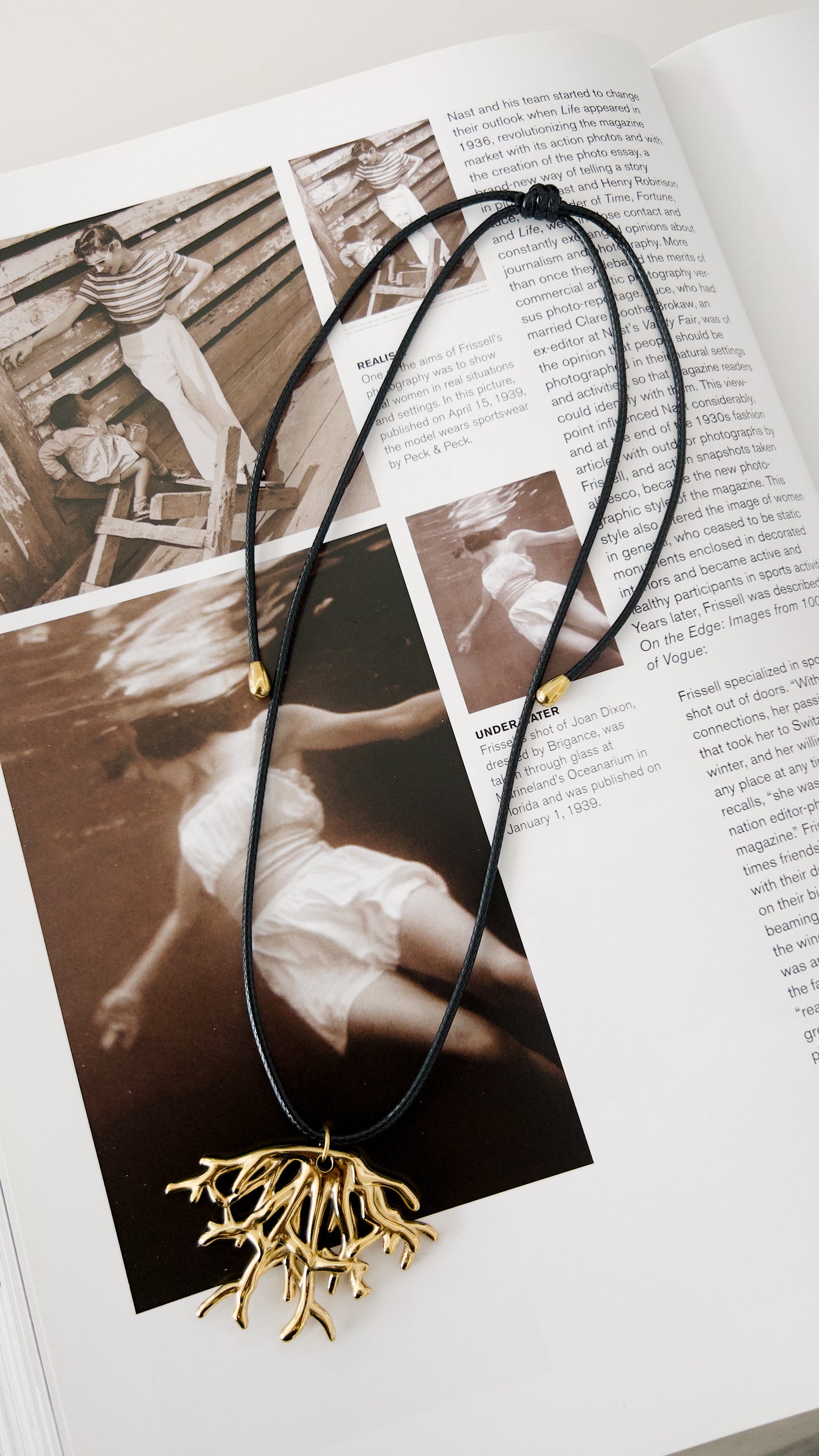 Corallo Cord Necklace - Gold