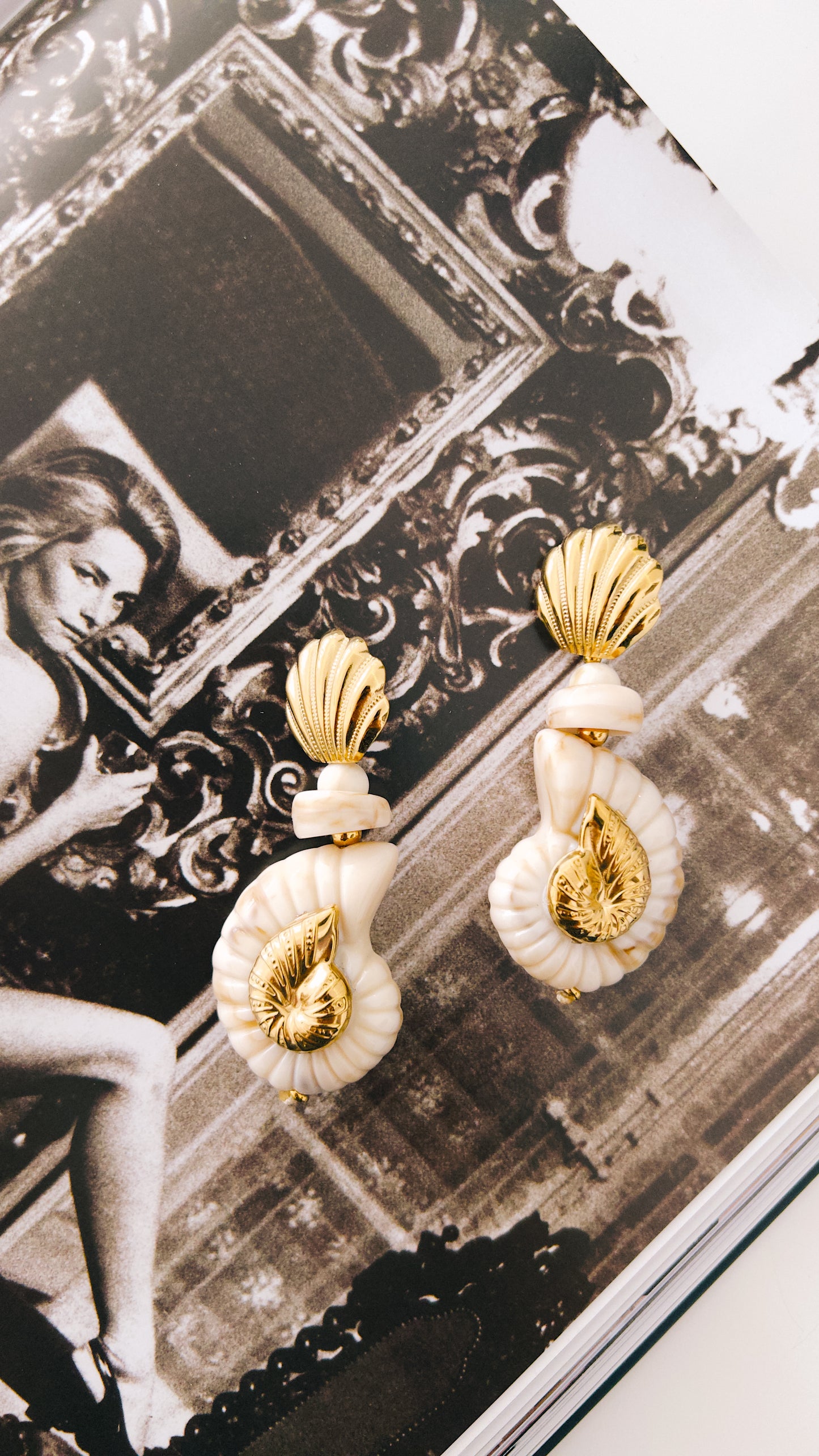 Nautilus Shell Earrings