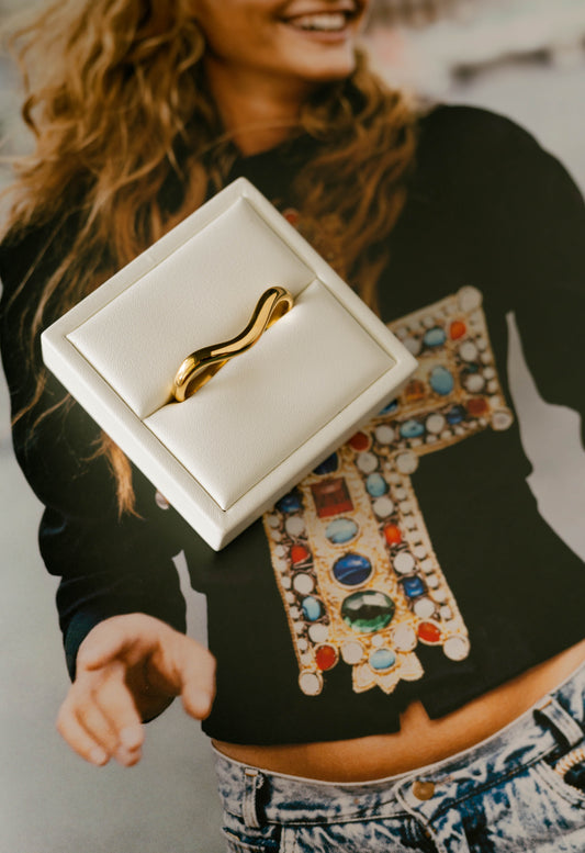 Double Wave Ring β Gold