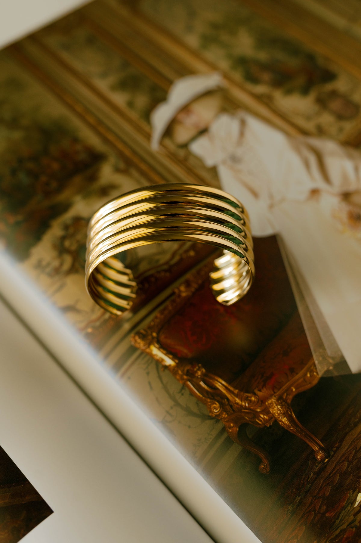 Ridged Cuff Bracelet