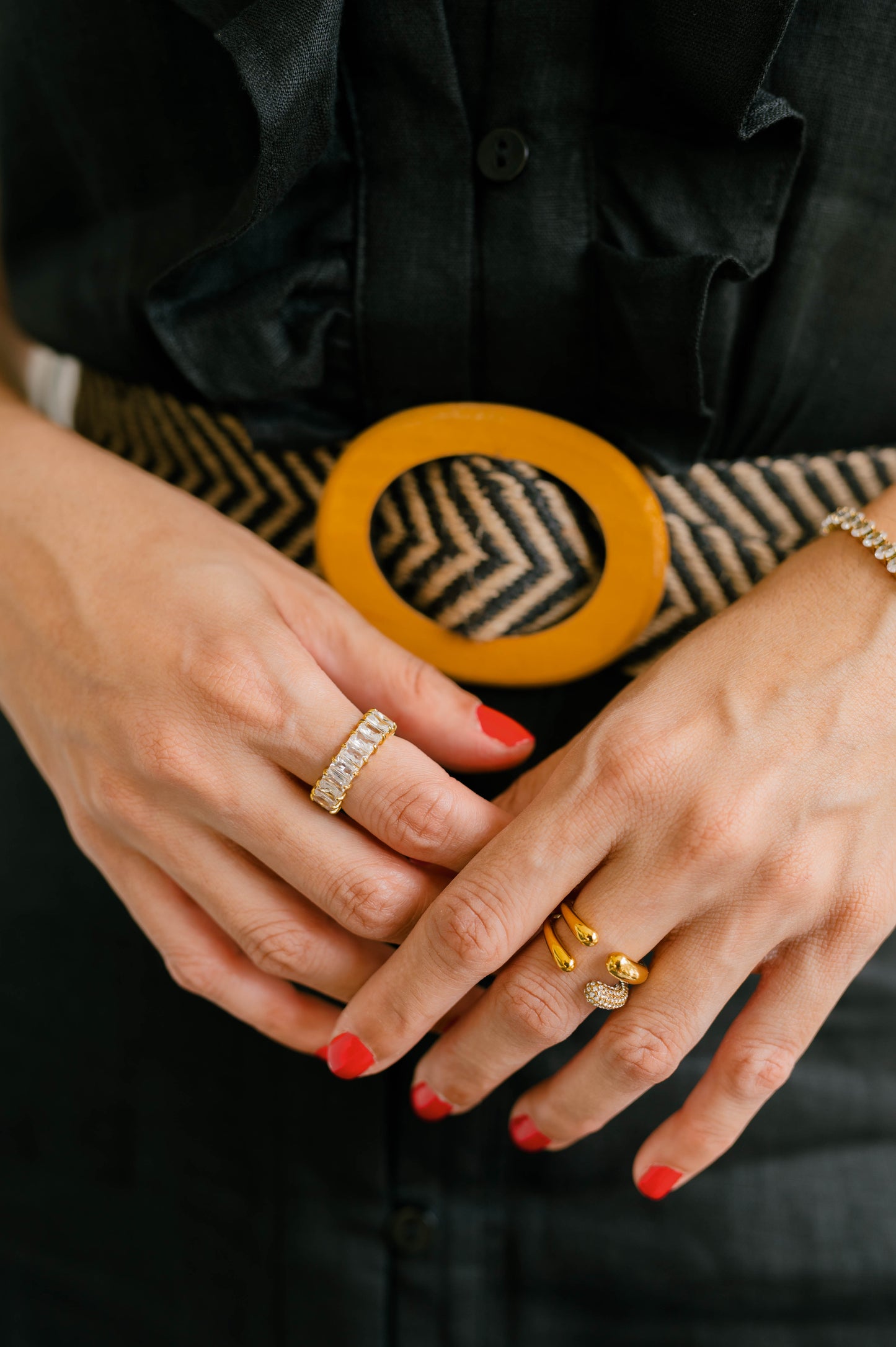 Water Drop Adjustable Ring