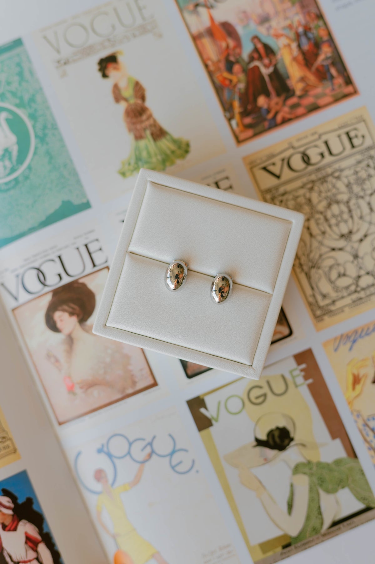 Oval Dome Earrings