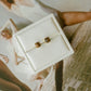 Tiger’s Eye Square Studs