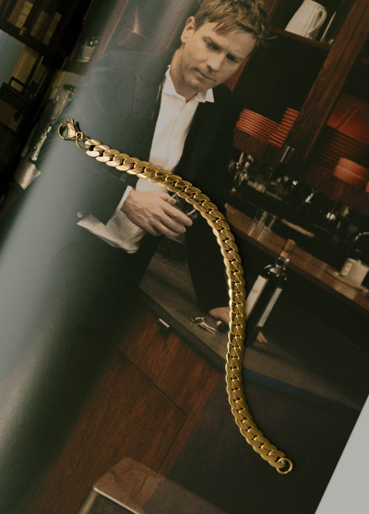Flat Snake Bracelet – Gold