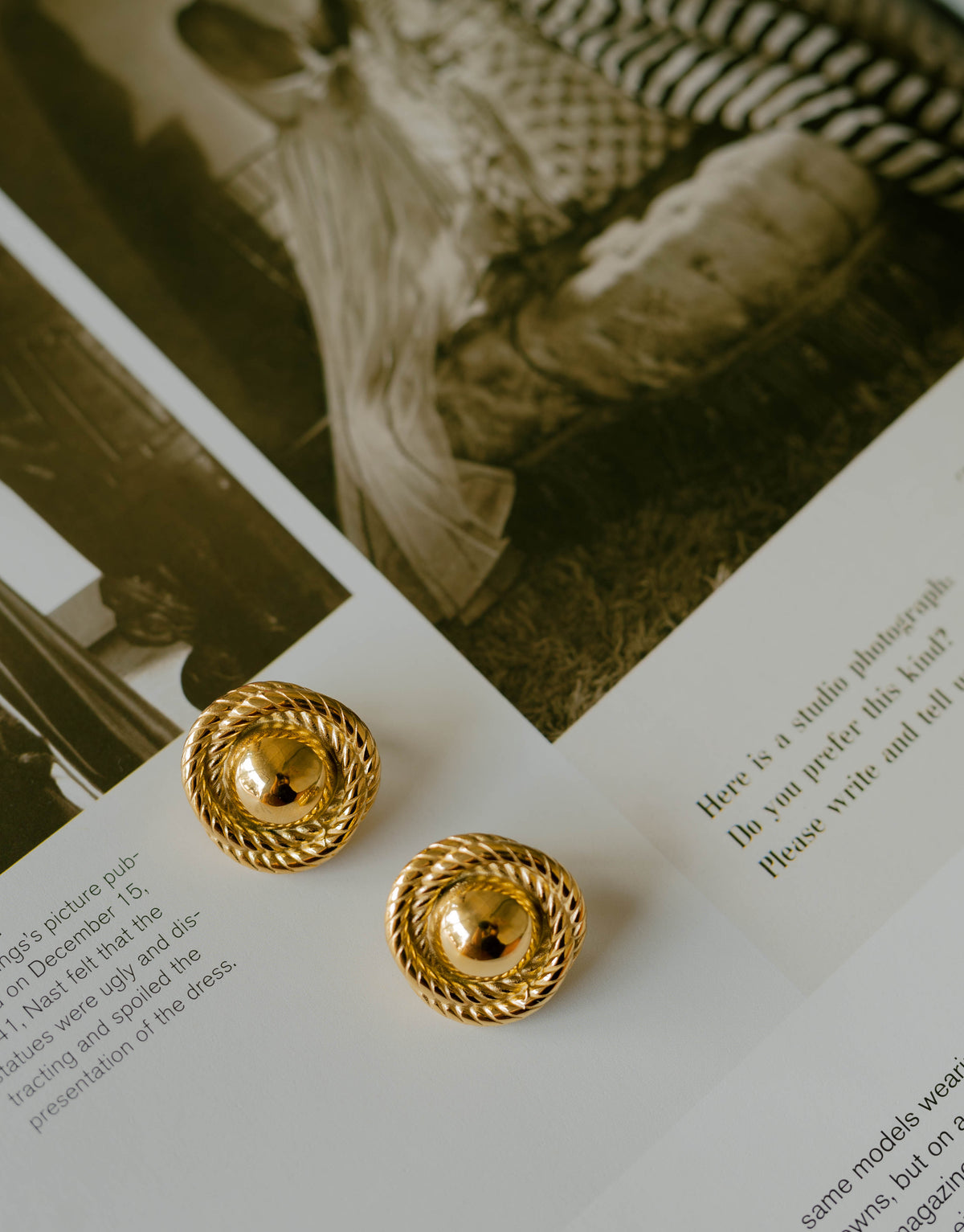 Rope Dome Stud Earrings