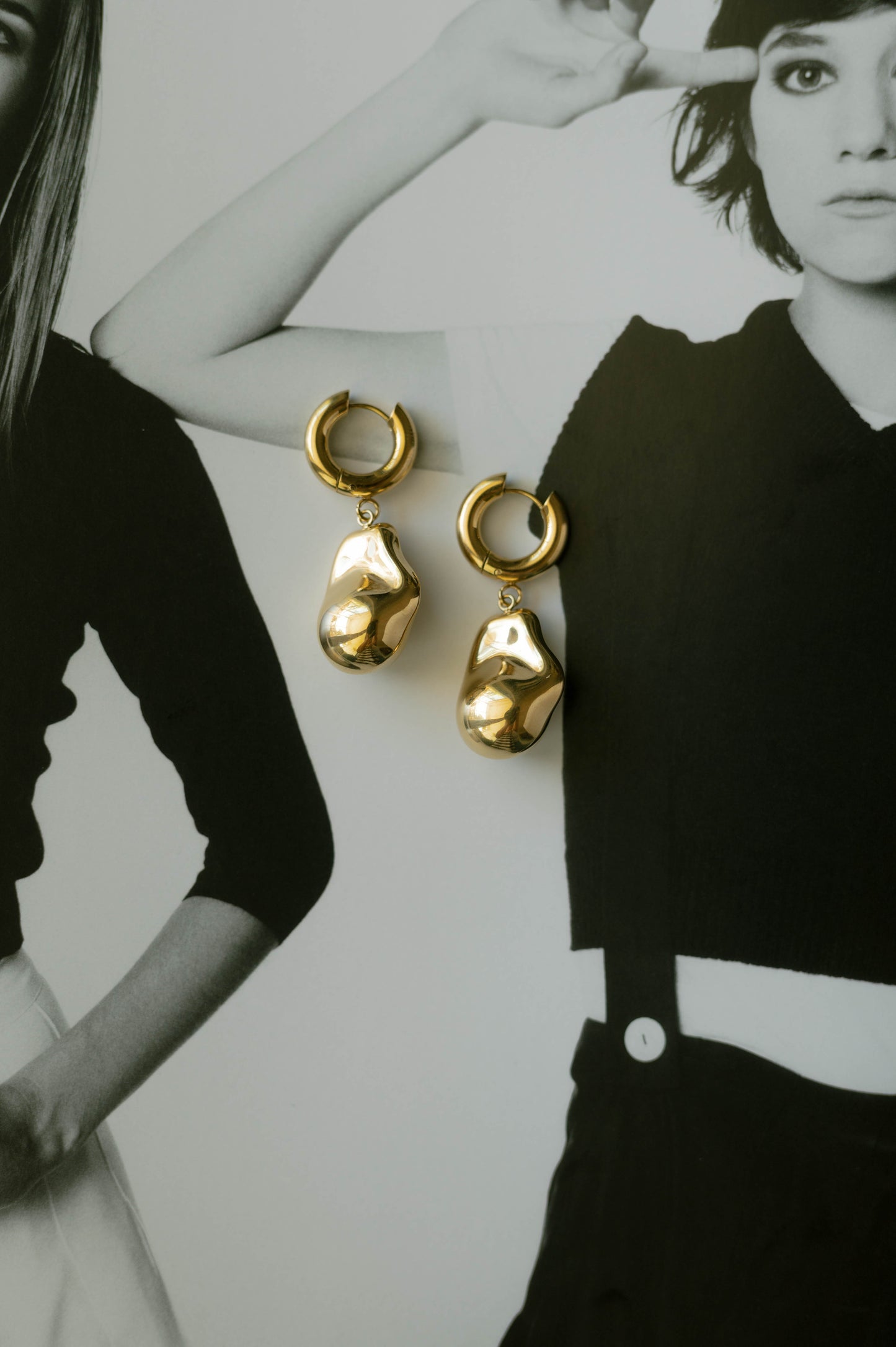 Molten Drop Earrings – Gold