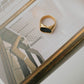 Rectangle Signet Ring – Black Agate