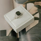 Square Stone Signet Ring – Silver
