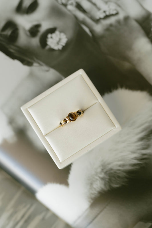 Gemstone Band Ring – Tiger’s Eye
