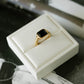 Sculpted Gem Ring – Black CZ
