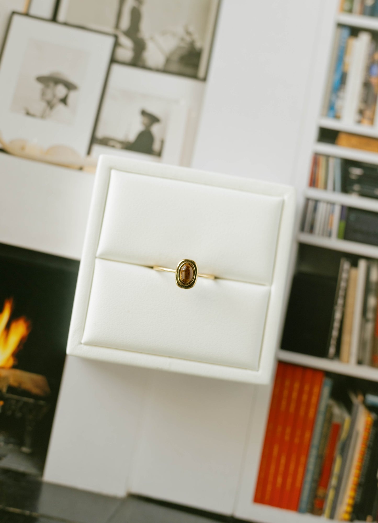 Oval Tiger’s Eye Signet Ring