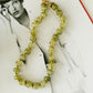 Textured Bead Necklace – Olive