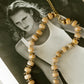 Textured Bead Necklace – Caramel