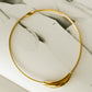 Sculpted Curve Necklace – Gold