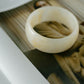 Sculpted Resin Bangle – Ivory Drift