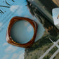 Sculpted Resin Bangle – Mocha Swirl