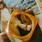 Sculpted Resin Bangle – Amber Smoke
