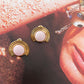 PINK ARC STATEMENT STUDS