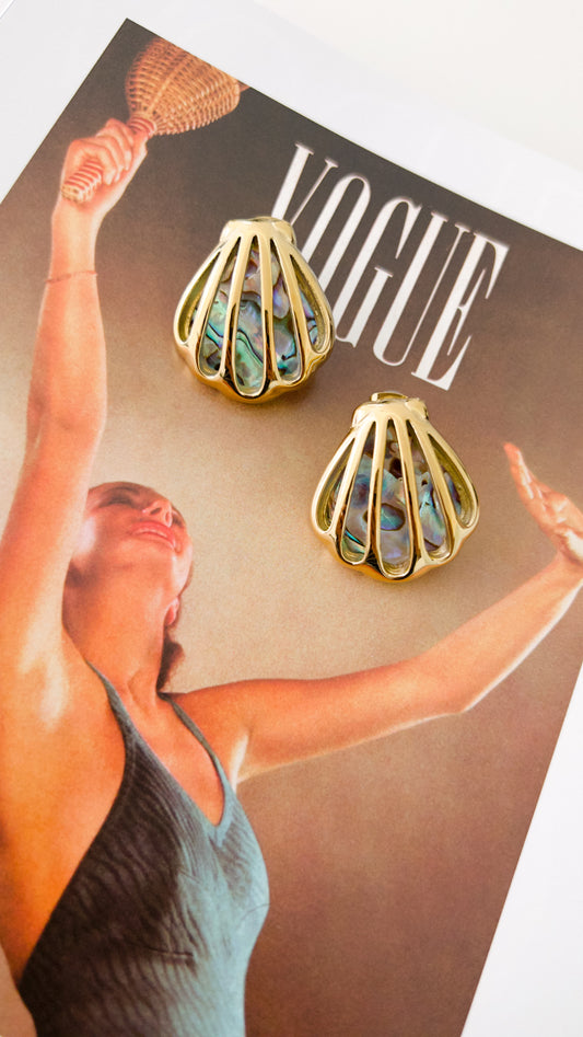 Capri Shell Stud Earrings