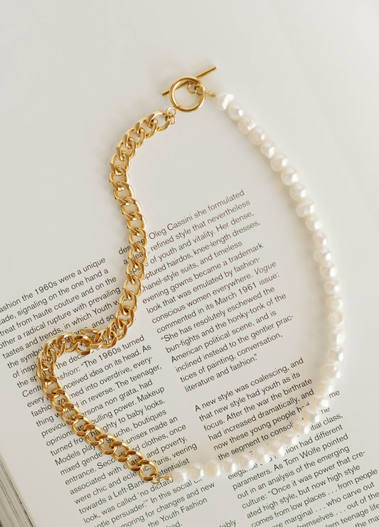 Cuban & Freshwater Pearl Necklace