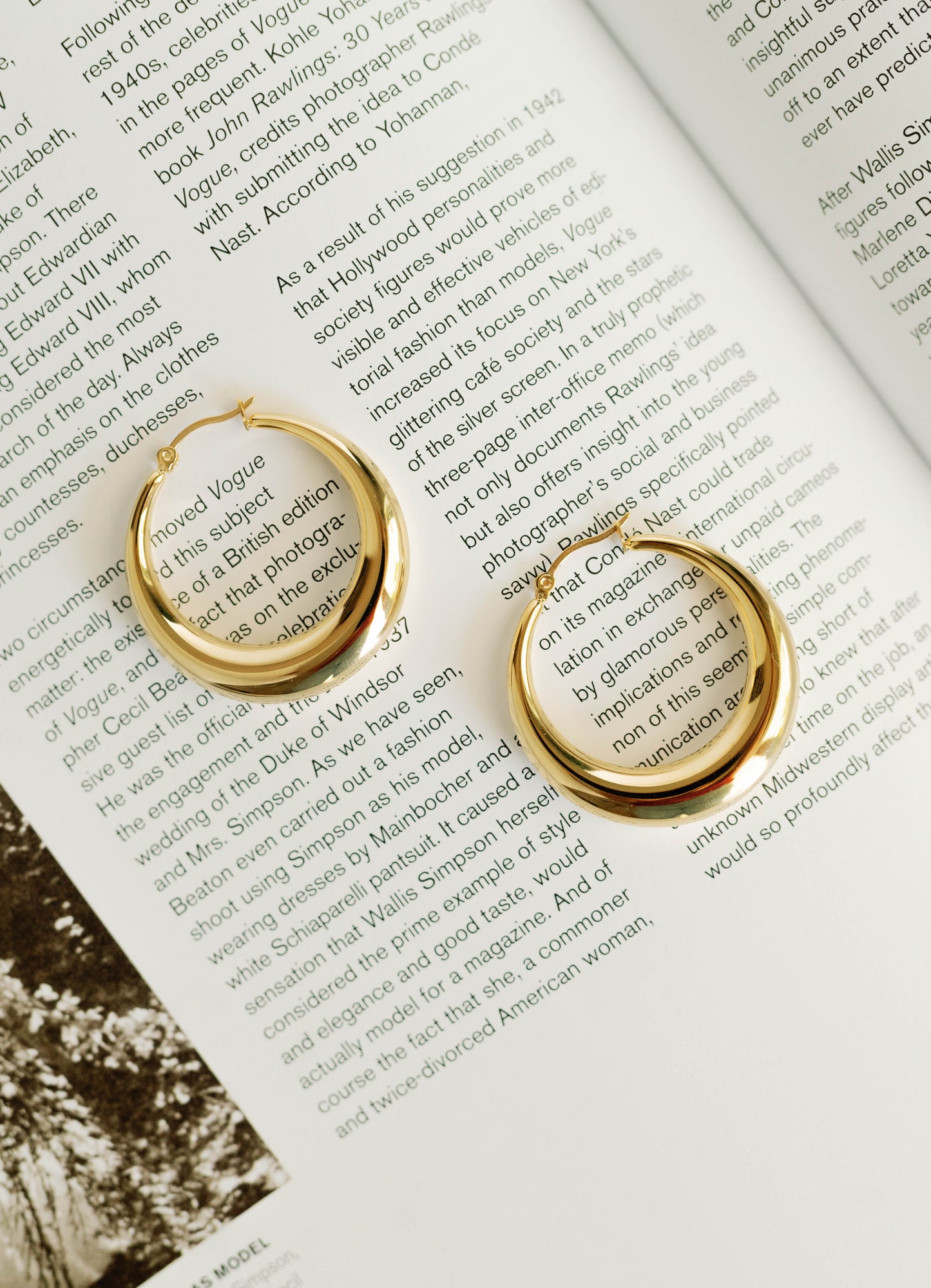 Aurelia Hoops 38mm – Gold