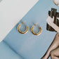 Small C-Shaped Hoop Earrings